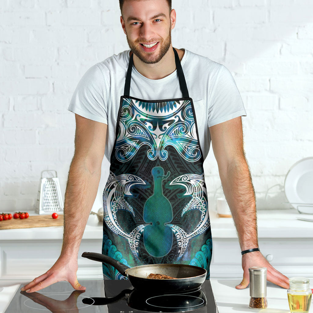 New Zealand Kotiate Weapon Apron Aotearoa Mango Paua Shell Maori Pattern LT22 - Polynesian Pride