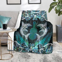 New Zealand Kotiate Weapon Blanket Aotearoa Mango Paua Shell Maori Pattern LT22 - Polynesian Pride