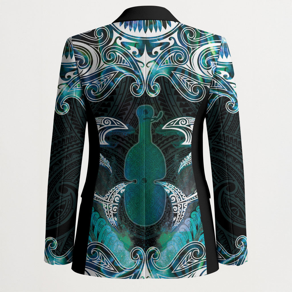 New Zealand Kotiate Weapon Blazer Aotearoa Mango Paua Shell Maori Pattern LT22 - Polynesian Pride
