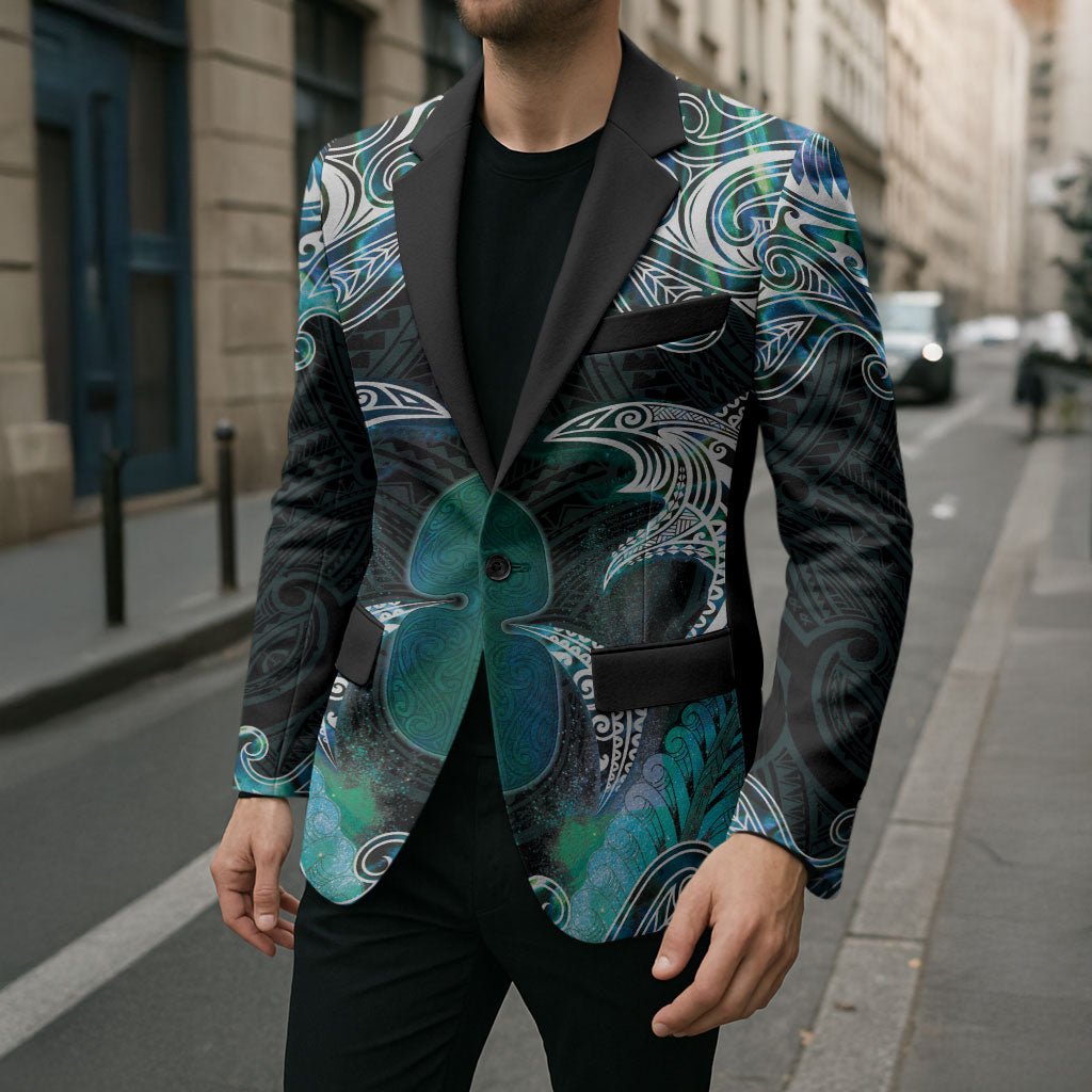New Zealand Kotiate Weapon Blazer Aotearoa Mango Paua Shell Maori Pattern LT22 - Polynesian Pride