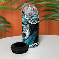 New Zealand Kotiate Weapon 4 in 1 Can Cooler Tumbler Aotearoa Mango Paua Shell Maori Pattern LT22 - Polynesian Pride