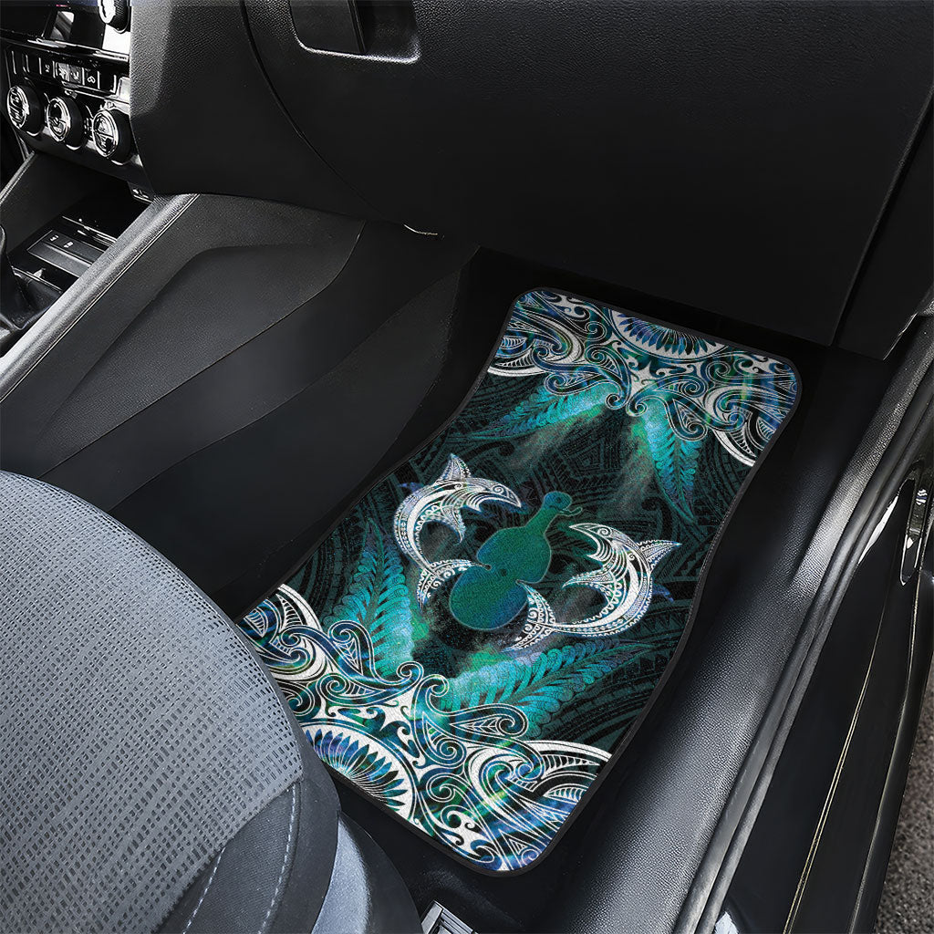 New Zealand Kotiate Weapon Car Mats Aotearoa Mango Paua Shell Maori Pattern LT22 - Polynesian Pride