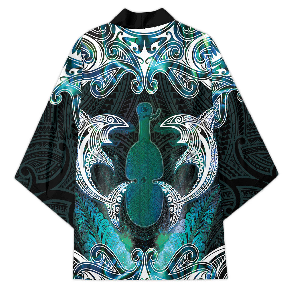 New Zealand Kotiate Weapon Kimono Aotearoa Mango Paua Shell Maori Pattern LT22 - Polynesian Pride