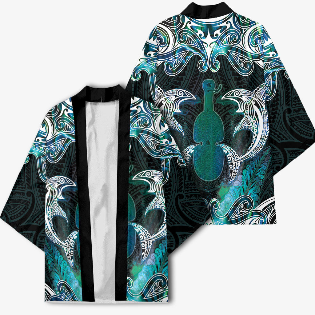 New Zealand Kotiate Weapon Kimono Aotearoa Mango Paua Shell Maori Pattern LT22 - Polynesian Pride