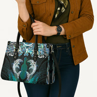 New Zealand Kotiate Weapon Leather Bag Aotearoa Mango Paua Shell Maori Pattern LT22 - Polynesian Pride