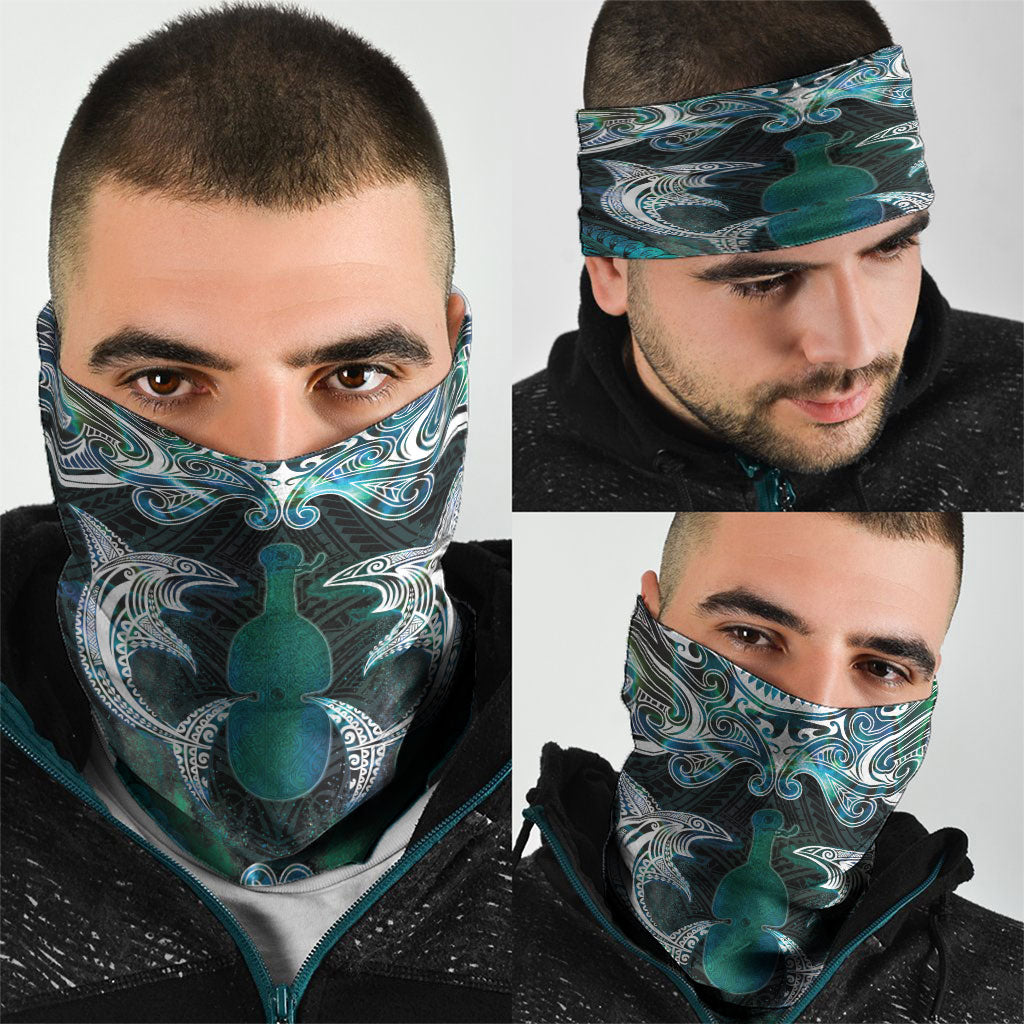 New Zealand Kotiate Weapon Neck Gaiter Aotearoa Mango Paua Shell Maori Pattern LT22 - Polynesian Pride