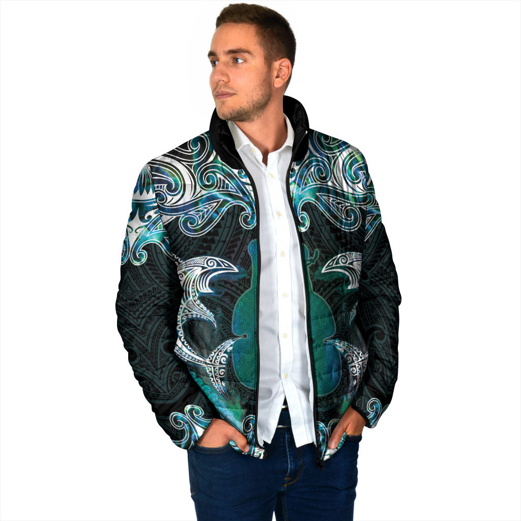 New Zealand Kotiate Weapon Padded Jacket Aotearoa Mango Paua Shell Maori Pattern LT22 - Polynesian Pride