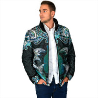New Zealand Kotiate Weapon Padded Jacket Aotearoa Mango Paua Shell Maori Pattern LT22 - Polynesian Pride