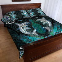 New Zealand Kotiate Weapon Quilt Bed Set Aotearoa Mango Paua Shell Maori Pattern LT22 - Polynesian Pride