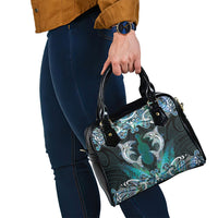 New Zealand Kotiate Weapon Shoulder Handbag Aotearoa Mango Paua Shell Maori Pattern LT22 - Polynesian Pride
