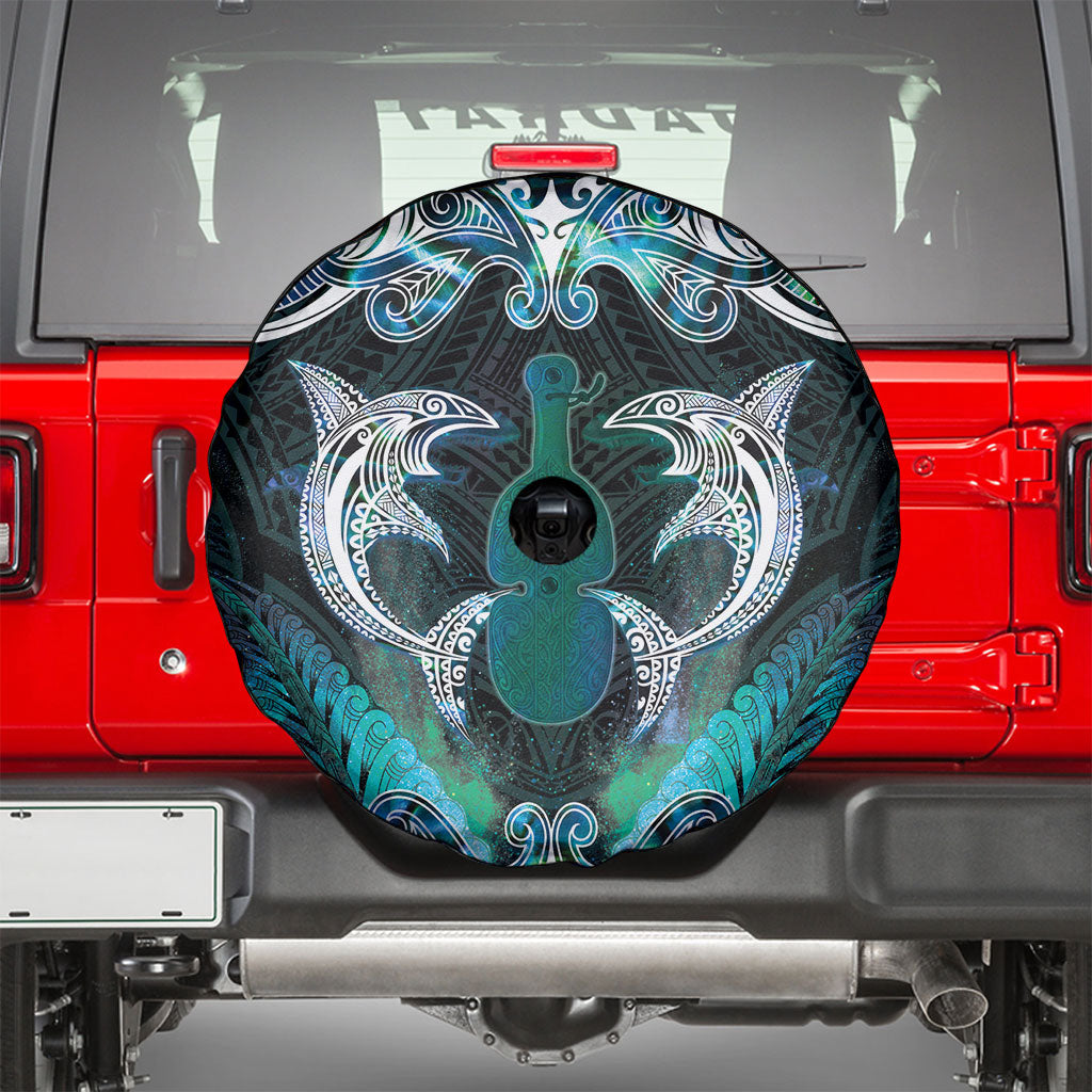 New Zealand Kotiate Weapon Spare Tire Cover Aotearoa Mango Paua Shell Maori Pattern LT22 - Polynesian Pride