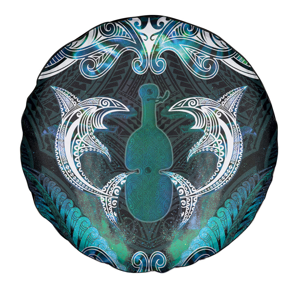 New Zealand Kotiate Weapon Spare Tire Cover Aotearoa Mango Paua Shell Maori Pattern LT22 - Polynesian Pride