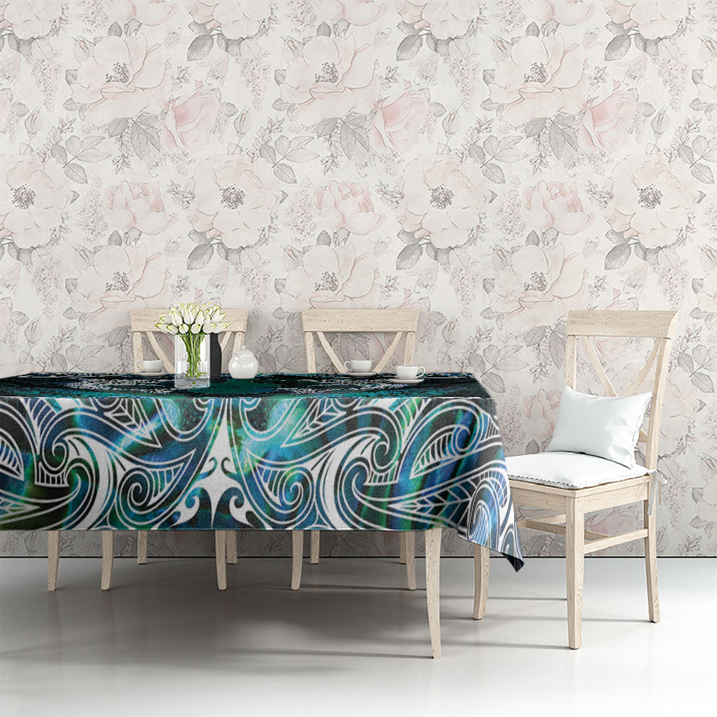 New Zealand Kotiate Weapon Tablecloth Aotearoa Mango Paua Shell Maori Pattern LT22 - Polynesian Pride