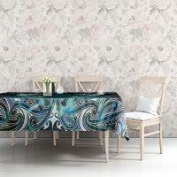 New Zealand Kotiate Weapon Tablecloth Aotearoa Mango Paua Shell Maori Pattern LT22 - Polynesian Pride