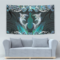 New Zealand Kotiate Weapon Tapestry Aotearoa Mango Paua Shell Maori Pattern LT22 - Polynesian Pride