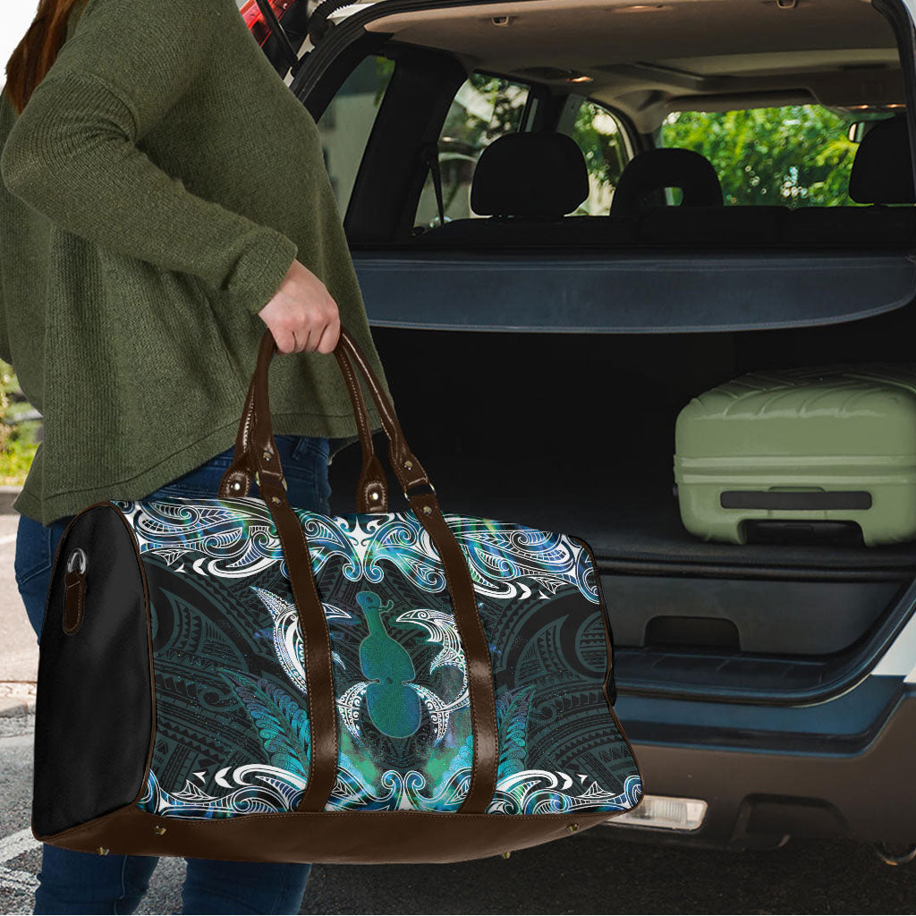 New Zealand Kotiate Weapon Travel Bag Aotearoa Mango Paua Shell Maori Pattern LT22 - Polynesian Pride