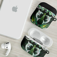 New Zealand Mere Pounamu Weapon AirPods Case Aotearoa Mango Paua Shell Maori Pattern LT22 - Polynesian Pride