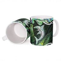 New Zealand Mere Pounamu Weapon Ceramic Mug Aotearoa Mango Paua Shell Maori Pattern LT22 - Polynesian Pride