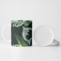 New Zealand Mere Pounamu Weapon Ceramic Mug Aotearoa Mango Paua Shell Maori Pattern LT22 - Polynesian Pride