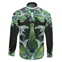 New Zealand Mere Pounamu Weapon Family Matching Mermaid Dress and Hawaiian Shirt Aotearoa Mango Paua Shell Maori Pattern LT22 - Polynesian Pride