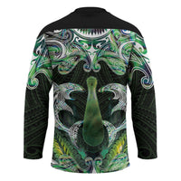 New Zealand Mere Pounamu Weapon Hockey Jersey Aotearoa Mango Paua Shell Maori Pattern LT22 - Polynesian Pride