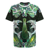 New Zealand Mere Pounamu Weapon Rugby Jersey Aotearoa Mango Paua Shell Maori Pattern LT22 - Polynesian Pride