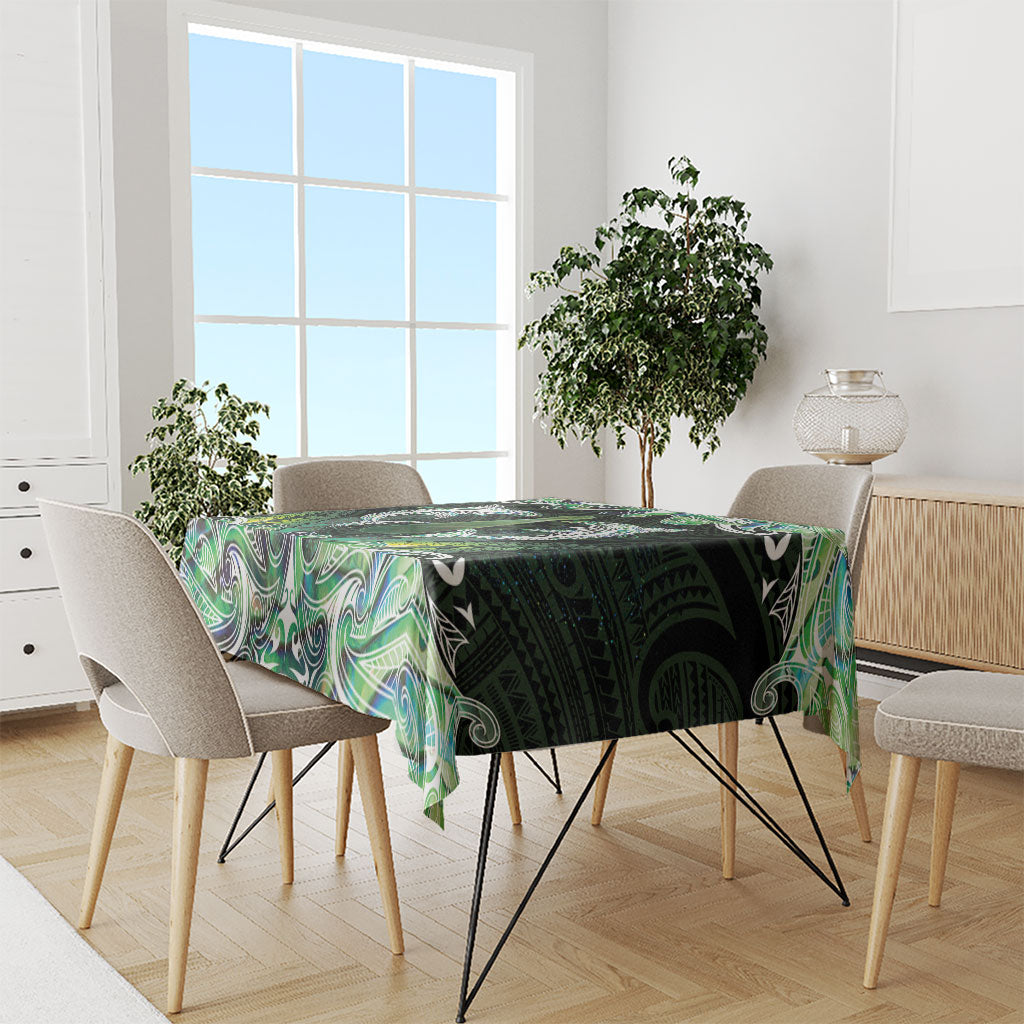 New Zealand Mere Pounamu Weapon Tablecloth Aotearoa Mango Paua Shell Maori Pattern LT22 - Polynesian Pride