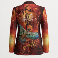 New Zealand Kea Bird Matariki Personalised Blazer Silver Fern Maori Pattern LT22 - Polynesian Pride