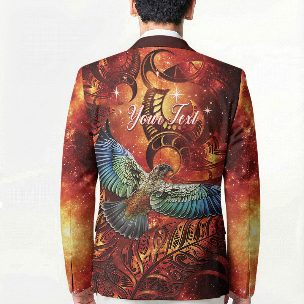 New Zealand Kea Bird Matariki Personalised Blazer Silver Fern Maori Pattern LT22 - Polynesian Pride