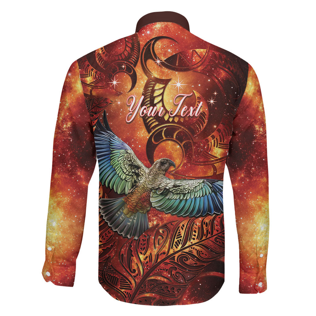New Zealand Kea Bird Matariki Personalised Family Matching Summer Maxi Dress and Hawaiian Shirt Silver Fern Maori Pattern LT22 - Polynesian Pride