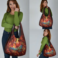 New Zealand Kea Bird Matariki Personalised Grocery Bag Silver Fern Maori Pattern LT22 - Polynesian Pride