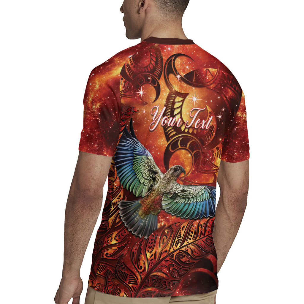 New Zealand Kea Bird Matariki Personalised Rugby Jersey Silver Fern Maori Pattern