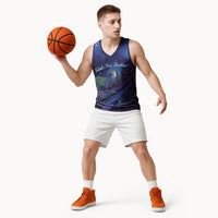 Takahe New Zealand Personalised Basketball Jersey Harakeke Silver Fern Maori Pattern