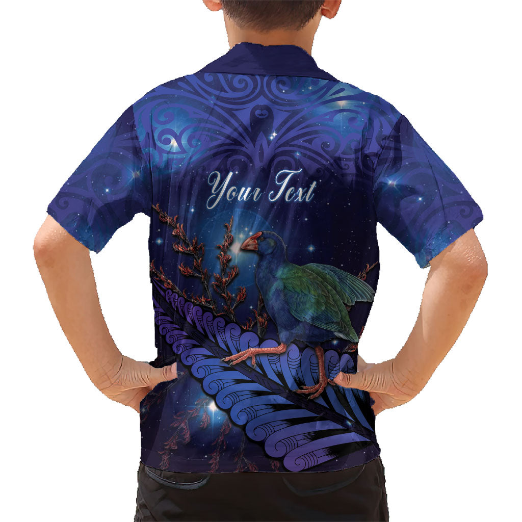 Takahe New Zealand Personalised Family Matching Mermaid Dress and Hawaiian Shirt Harakeke Silver Fern Maori Pattern LT22 - Polynesian Pride