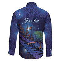 Takahe New Zealand Personalised Family Matching Mermaid Dress and Hawaiian Shirt Harakeke Silver Fern Maori Pattern LT22 - Polynesian Pride