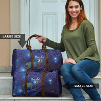 Takahe New Zealand Personalised Travel Bag Harakeke Silver Fern Maori Pattern