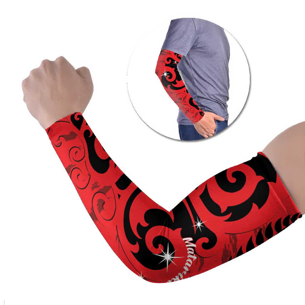 New Zealand Matariki Arm Sleeves Maori New Year Koru Pattern
