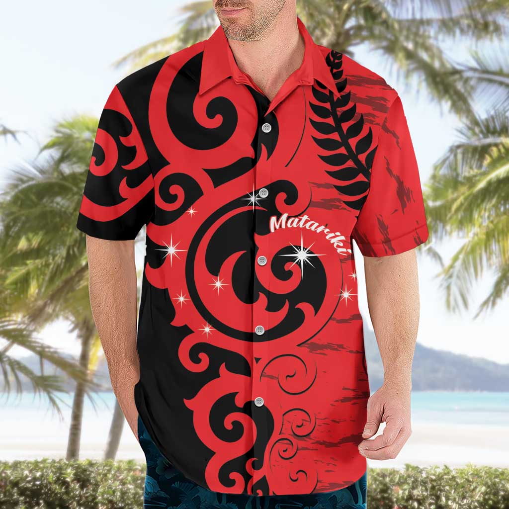 New Zealand Matariki Hawaiian Shirt Maori New Year Koru Pattern