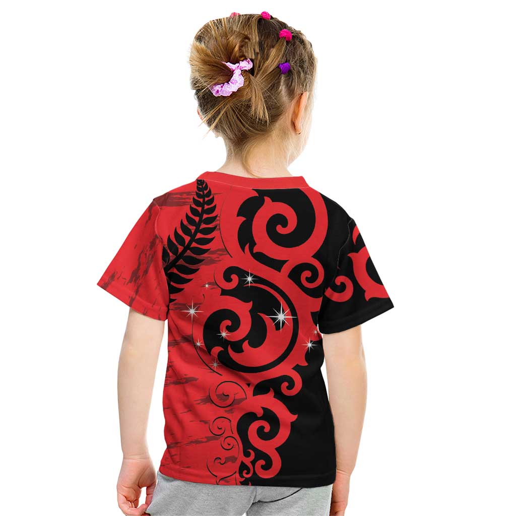 New Zealand Matariki Kid T Shirt Maori New Year Koru Pattern LT22 - Polynesian Pride