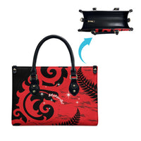 New Zealand Matariki Leather Bag Maori New Year Koru Pattern