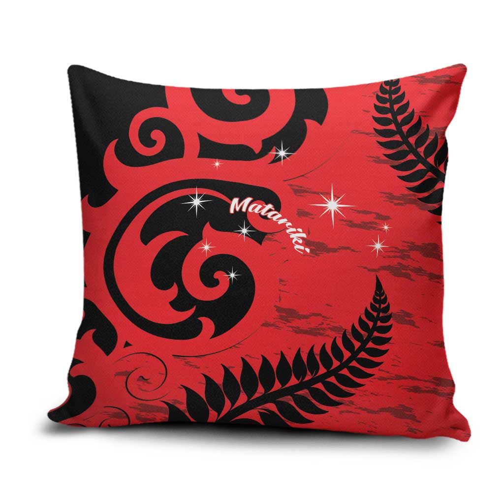 New Zealand Matariki Pillow Cover Maori New Year Koru Pattern
