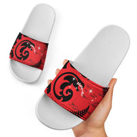 New Zealand Matariki Slide Sandals Maori New Year Koru Pattern