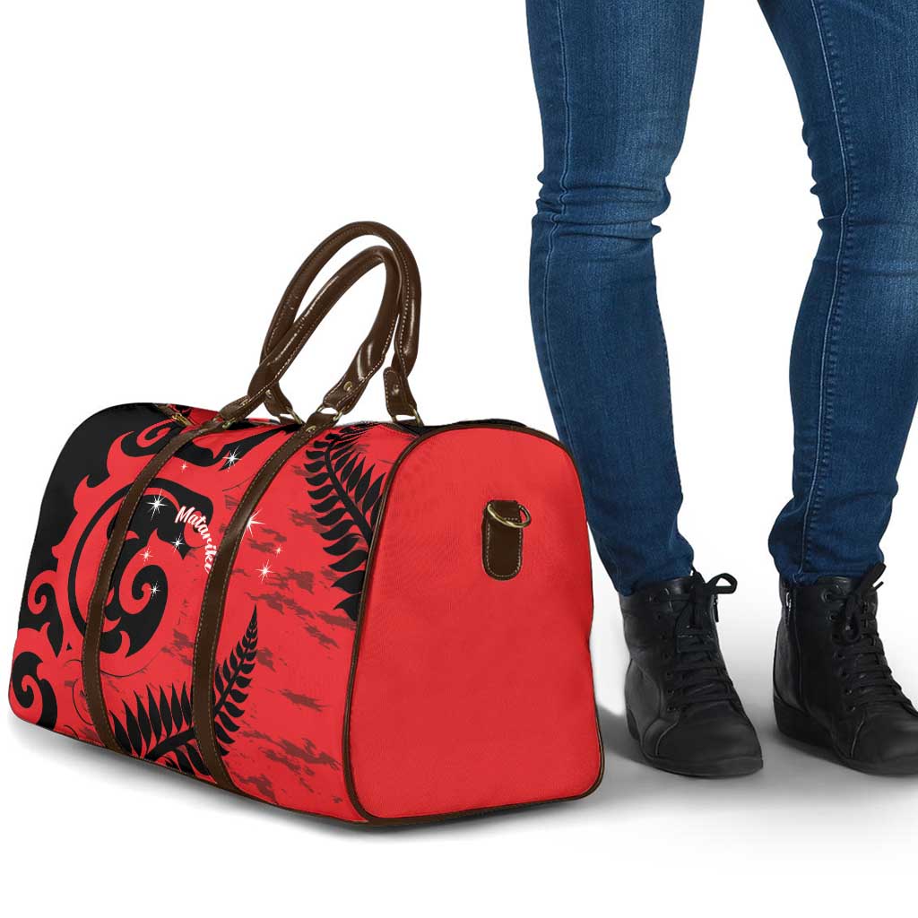 New Zealand Matariki Travel Bag Maori New Year Koru Pattern
