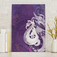 New Zealand Matariki Canvas Wall Art Maori Manaia Galaxy Silver Fern Purple Color LT22 Without Frame Purple - Polynesian Pride