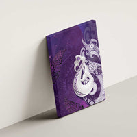 New Zealand Matariki Canvas Wall Art Maori Manaia Galaxy Silver Fern Purple Color LT22 - Polynesian Pride