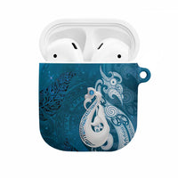 New Zealand Matariki AirPods Case Maori Manaia Galaxy Silver Fern Blue Color LT22 Blue - Polynesian Pride
