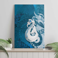 New Zealand Matariki Canvas Wall Art Maori Manaia Galaxy Silver Fern Blue Color LT22 - Polynesian Pride