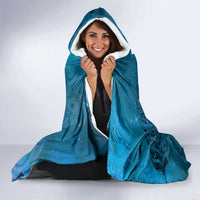 New Zealand Matariki Hooded Blanket Maori Manaia Galaxy Silver Fern Blue Color LT22 - Polynesian Pride