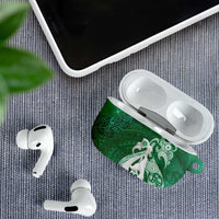 New Zealand Matariki AirPods Case Maori Manaia Galaxy Silver Fern Green Color LT22 - Polynesian Pride
