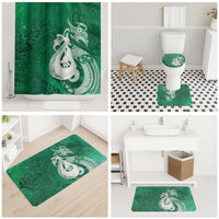 New Zealand Matariki Bathroom Set Maori Manaia Galaxy Silver Fern Green Color LT22 - Polynesian Pride